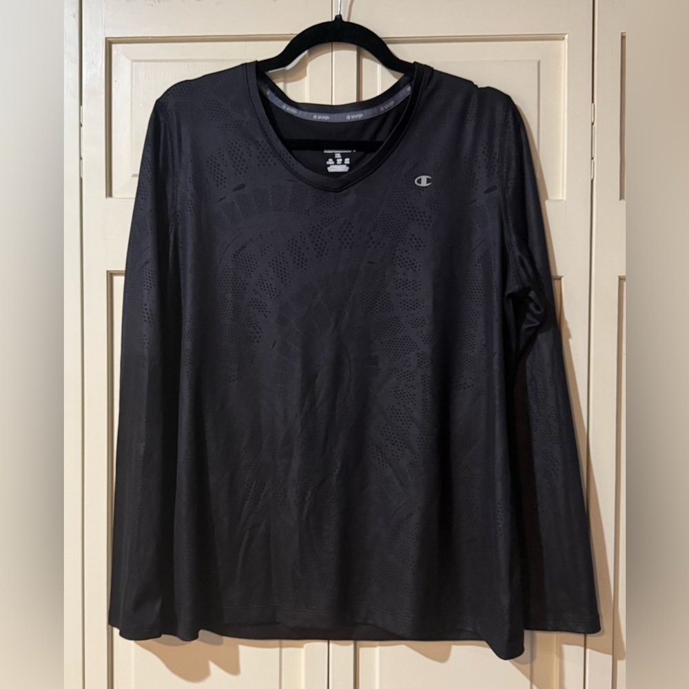 Champion Women’s Snake Print  Dark Long Sleeve Tee